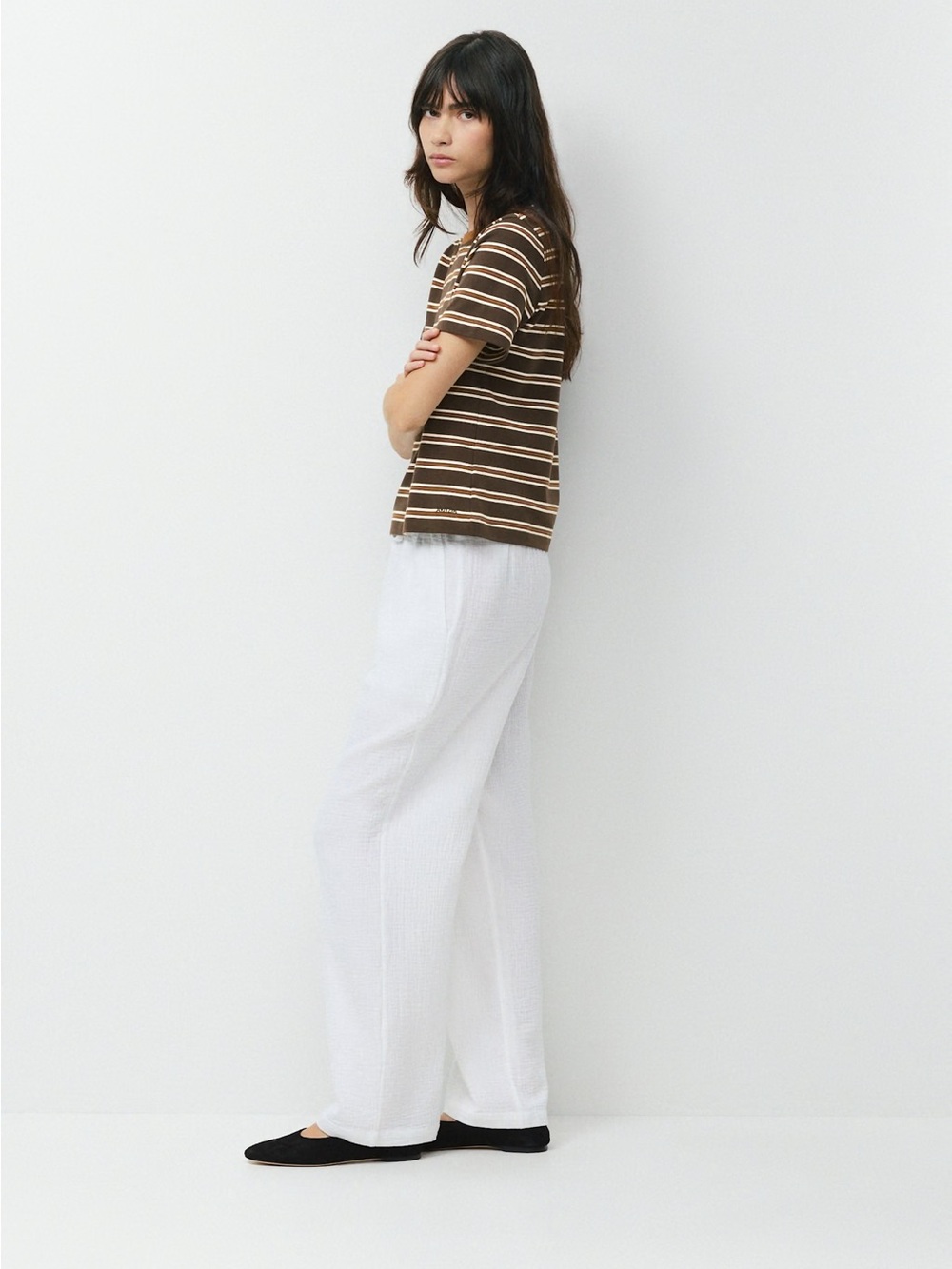 NWT - Aritzia Little Moon AirPlush Cotton™ Sail Pant - White Regular Lgth - Med - Picture 4 of 10